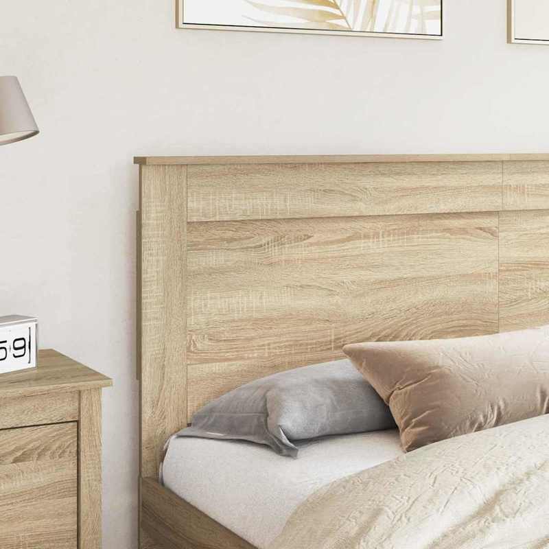 Sonoma Oak Wood Composite Headboard - 180cm Wide Bed Frame, Oak, Durable, Easy Installation for Modern & Traditional Bedrooms, Fits Single/Double Beds - Elegant Bed Design