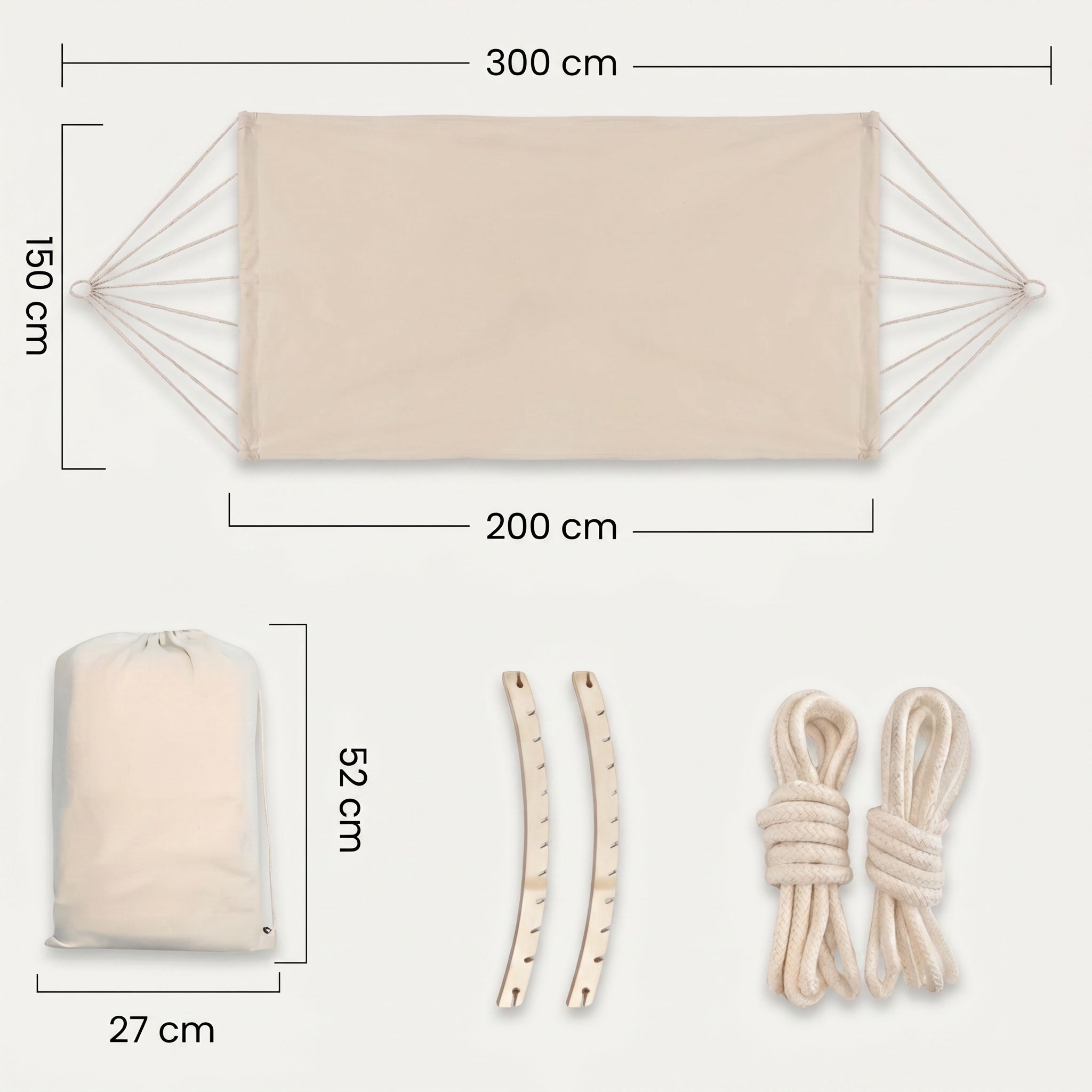 Hamac suspendu à franges