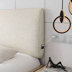 Modern Upholstered Headboard & Wall-Mounted Pillow Cushion with Removable Washable Cover - No Tools Needed, Medium Soft Polyurethane Foam, Multi-functional Backrest For Bed, Sofa, Machine Washable, Durable & Comfortable, Bed