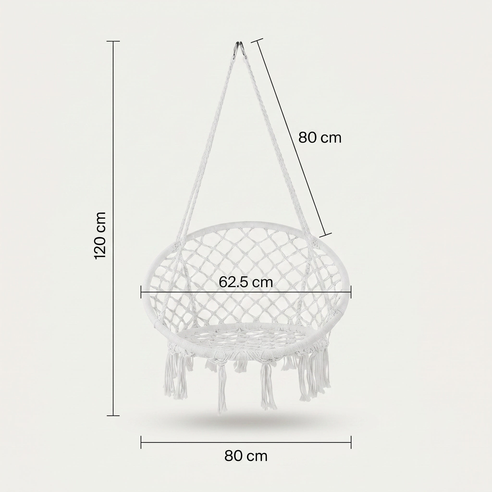 Chaise suspendue macramé