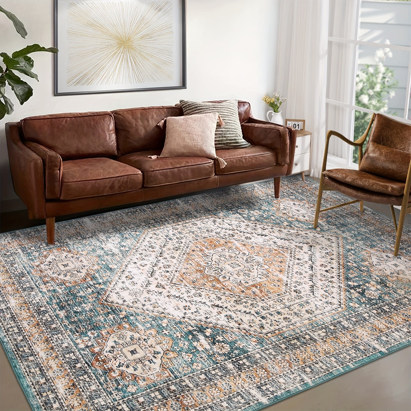 Tapis Oriental Médaillon