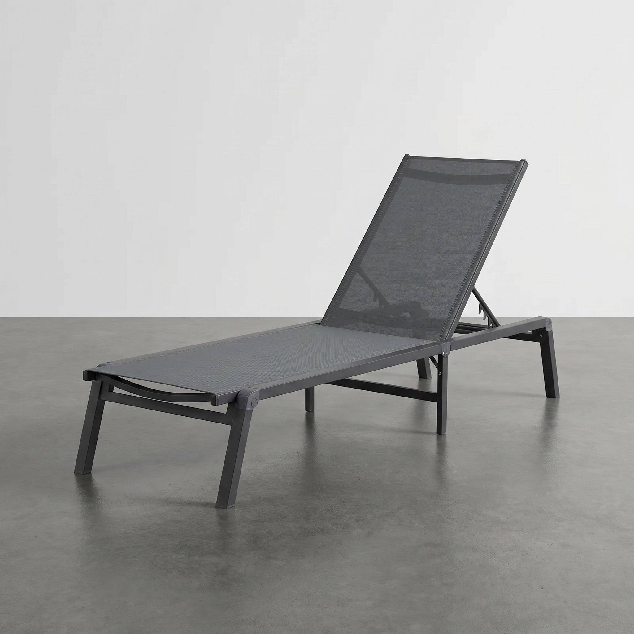 Bain de soleil aluminium textilène réglable