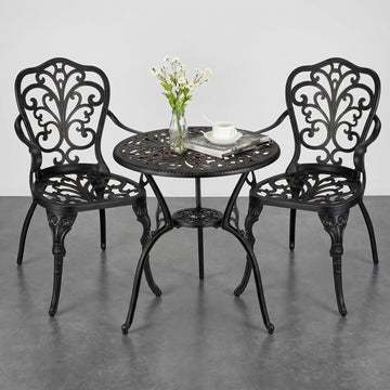 Salon de jardin 2 chaises et table
