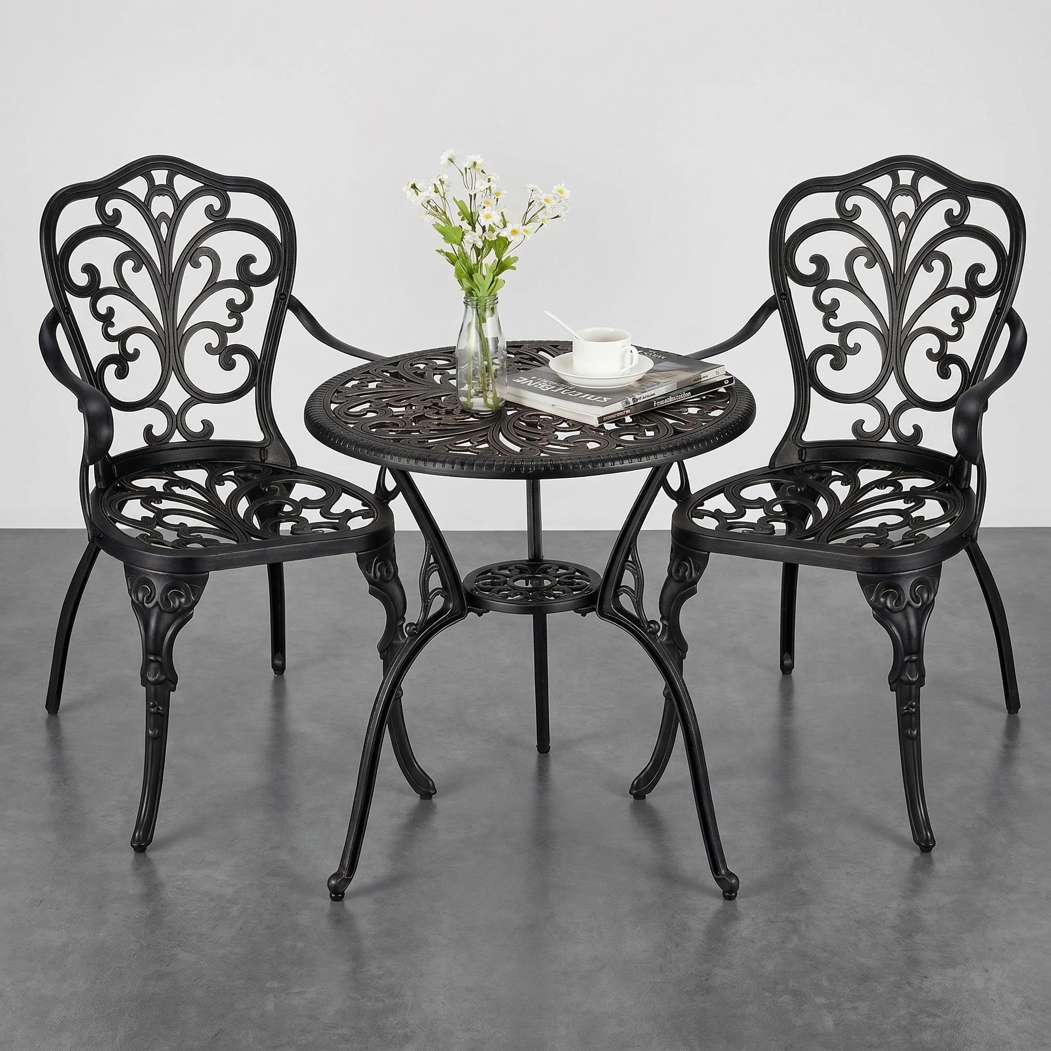 Salon de jardin 2 chaises et table