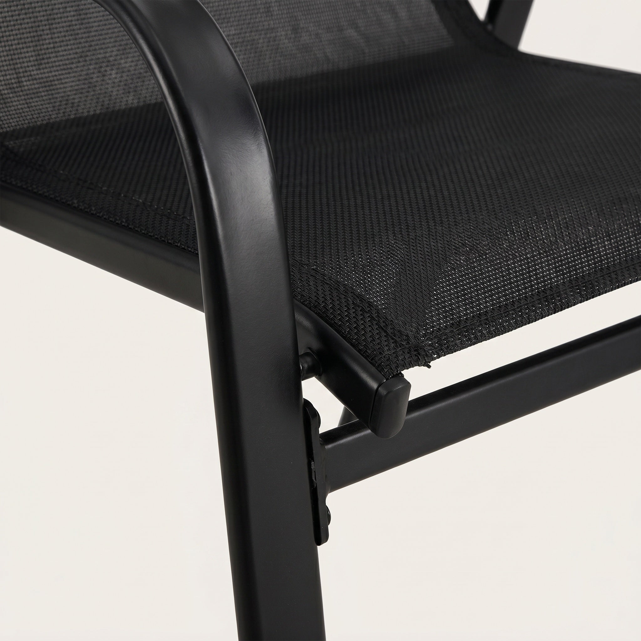 Lot de 4 chaises noirs de jardin