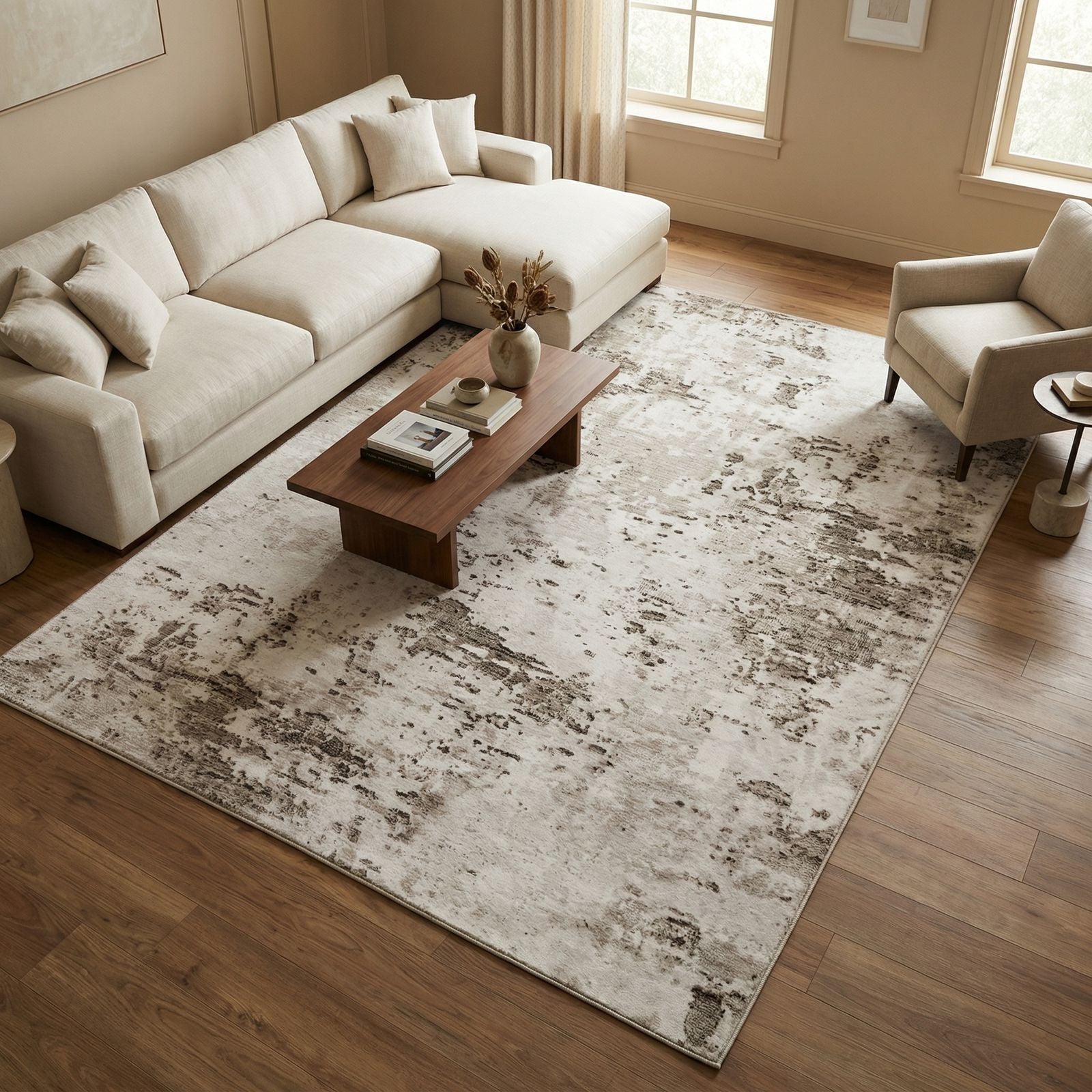 Tapis Salon Motif Abstrait