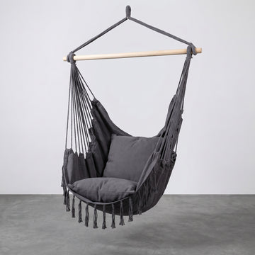 Fauteuil hamac suspendu avec coussins