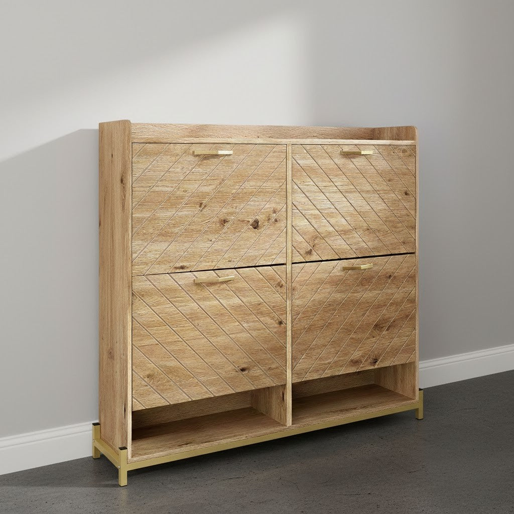 Meuble à chaussures chêne 4 tiroirs