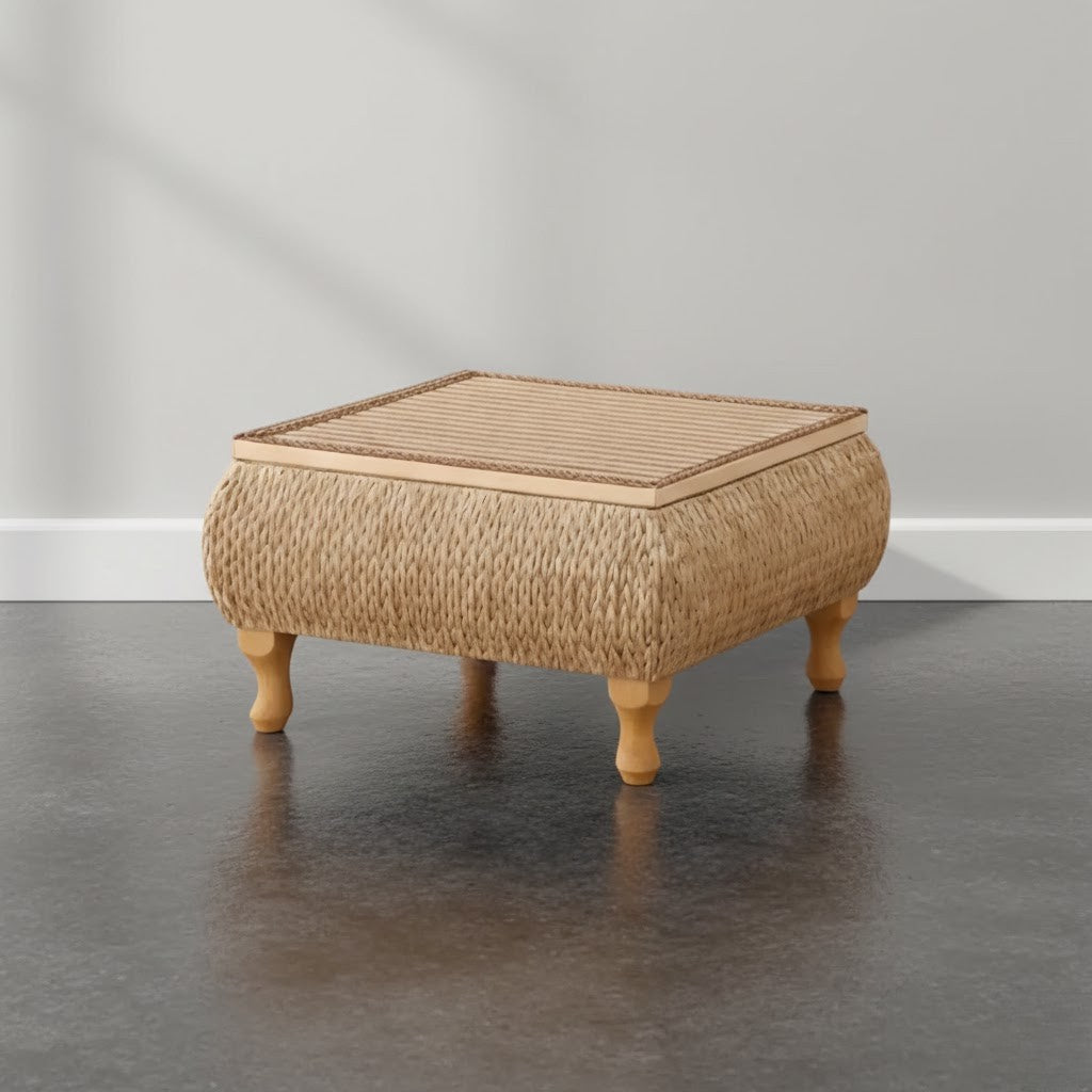 Table basse rangement bambou