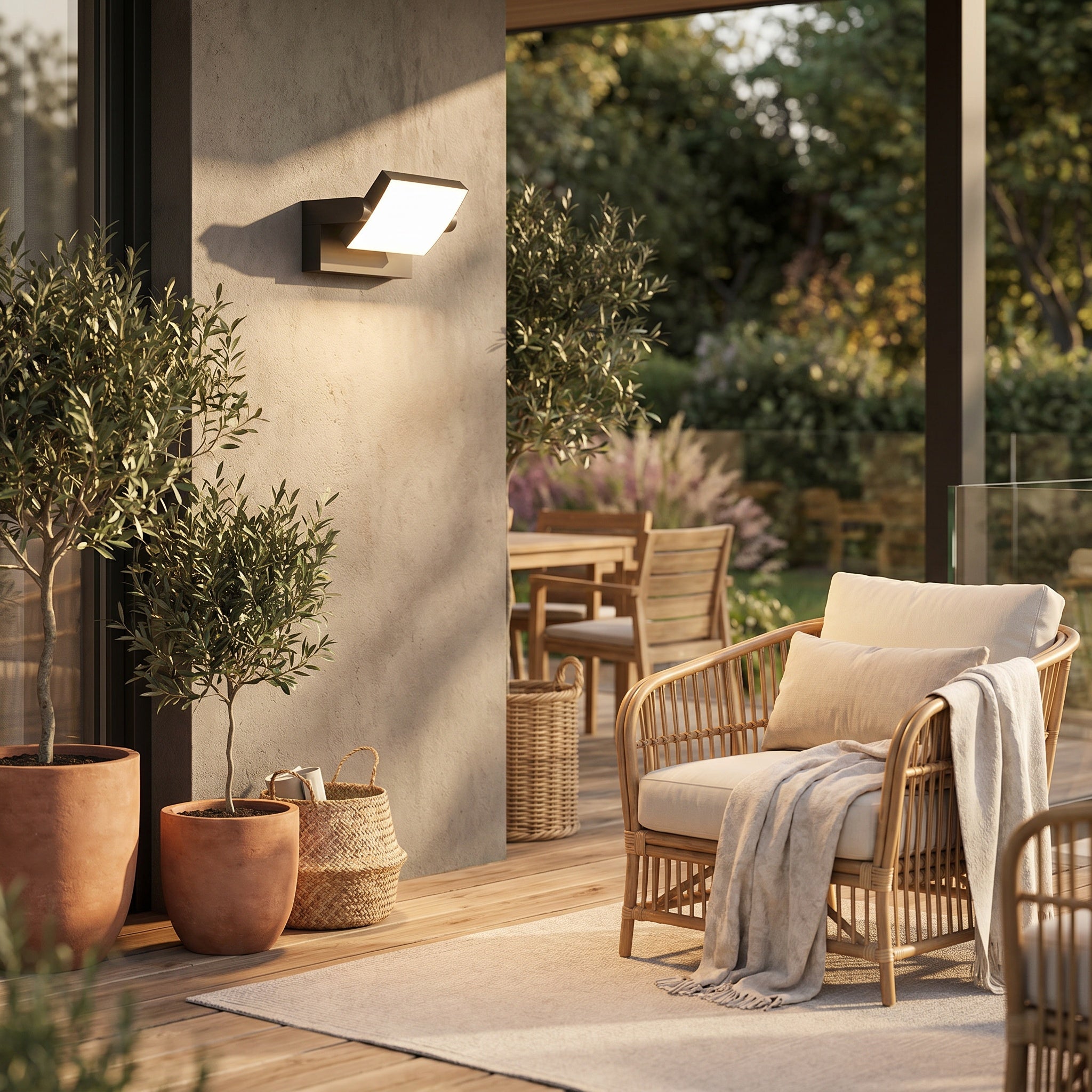Applique murale LED orientable noir