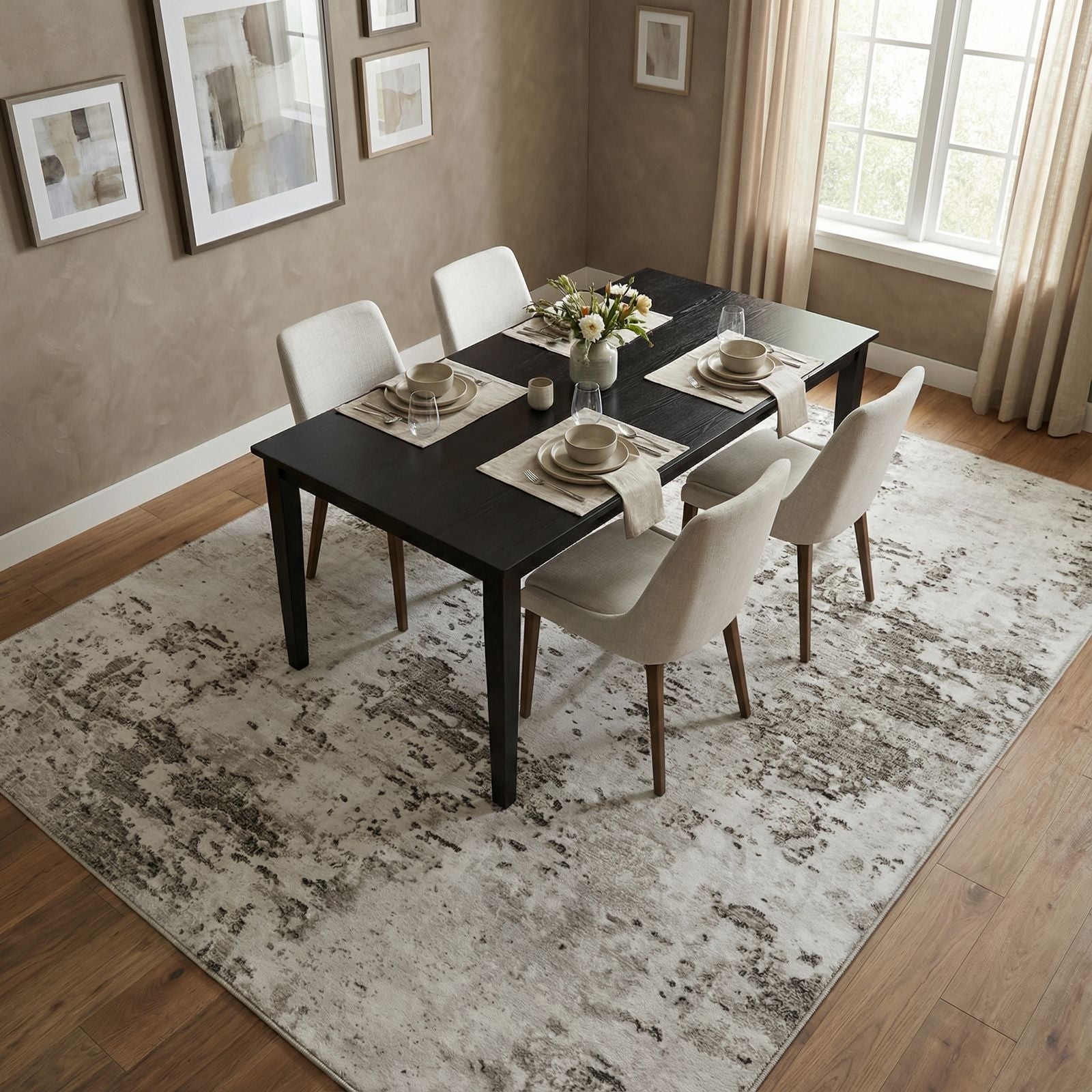 Tapis Salon Motif Abstrait