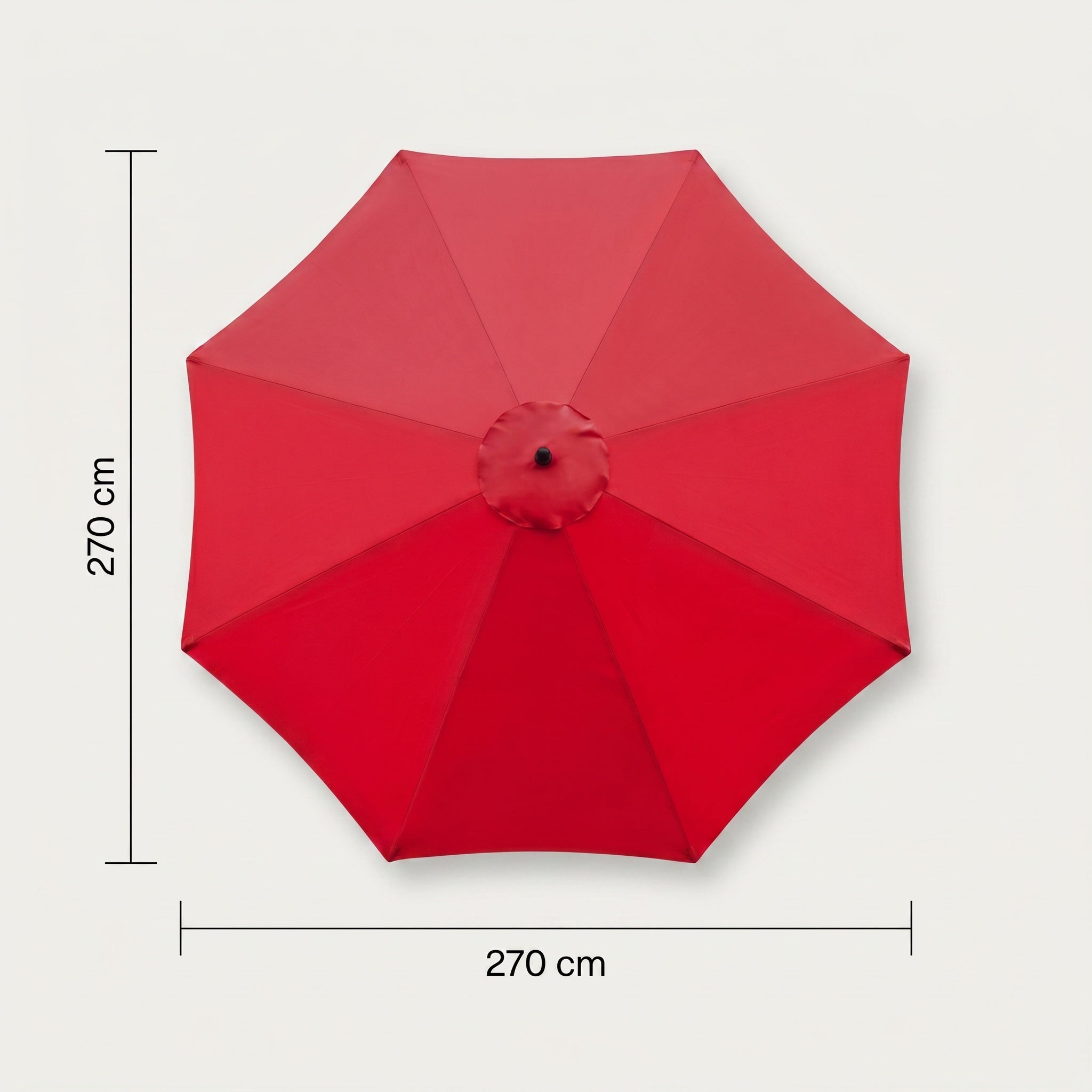 Toile de parasol déporté inclinable