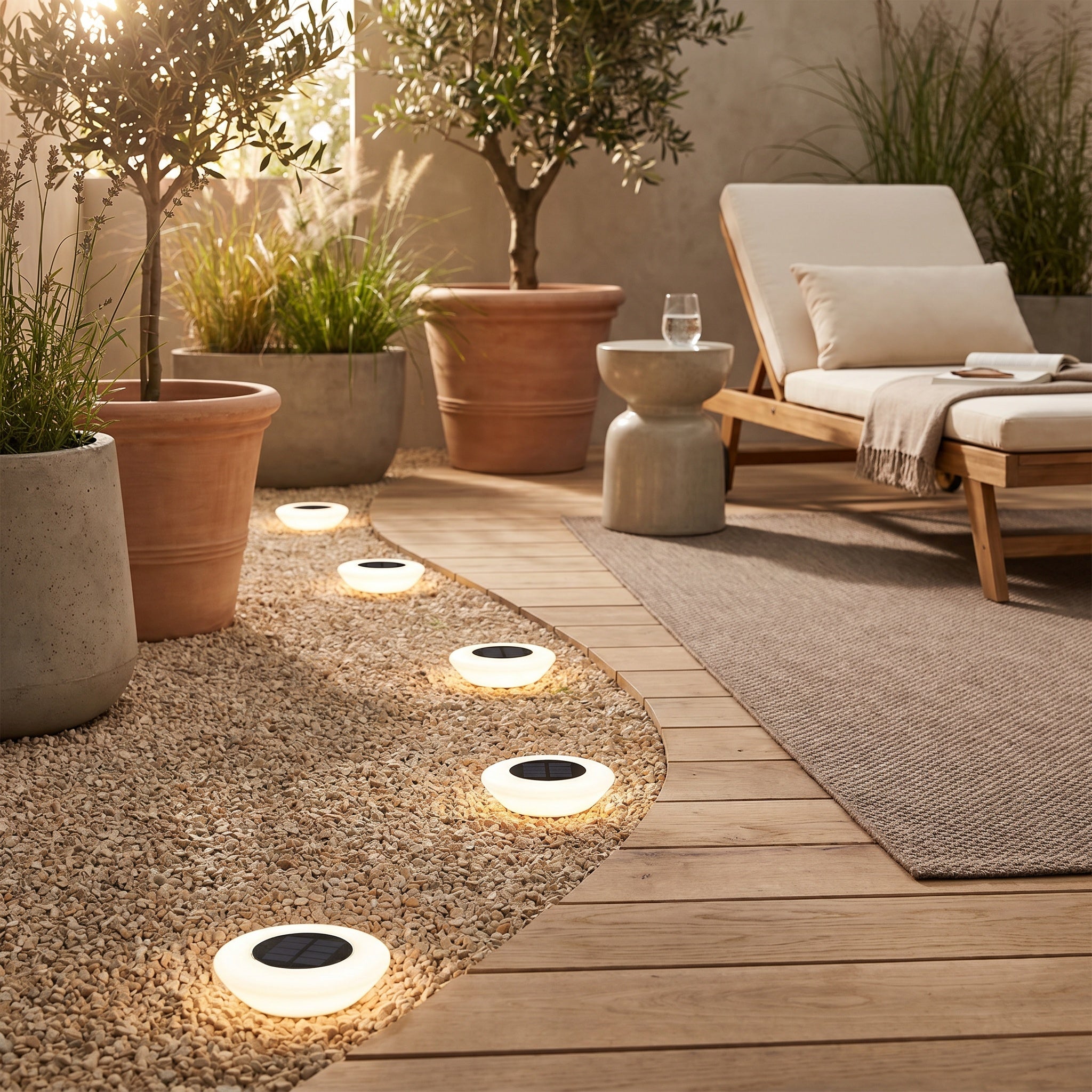Lampe solaire piquet pour jardin