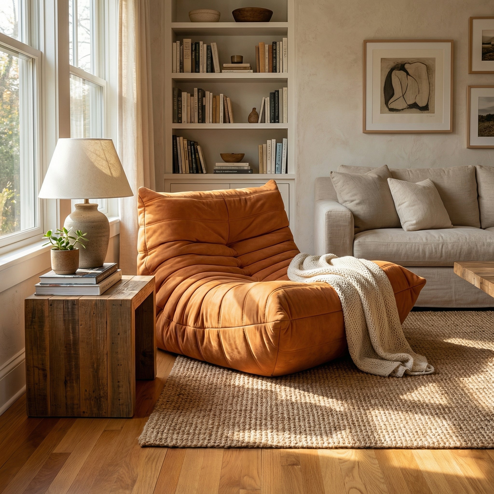 Fauteuil Sol en Suède Confortable