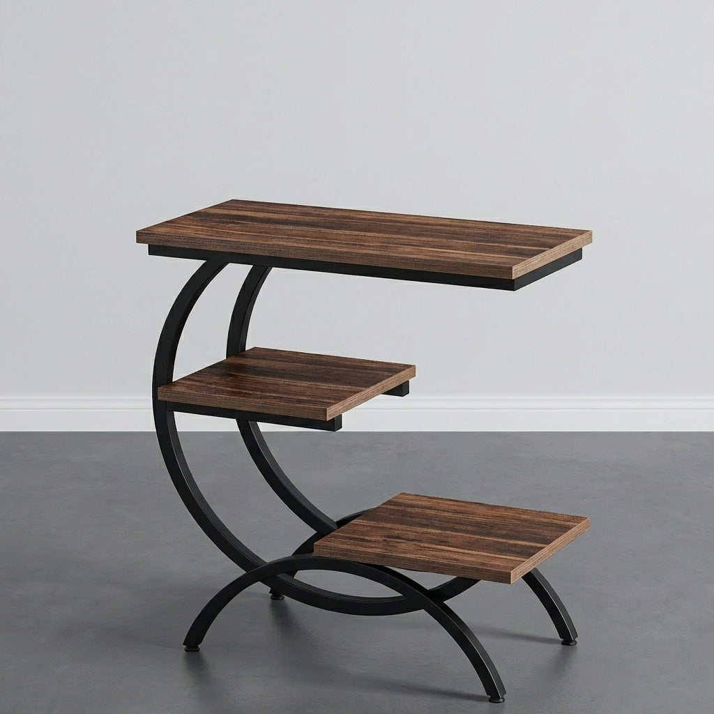 Table d’Appoint en Bois Forme C