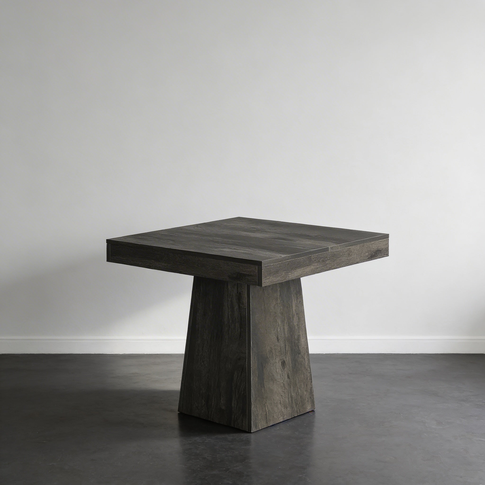 Table d’Appoint en Bois avec Piètement Central Sculptural