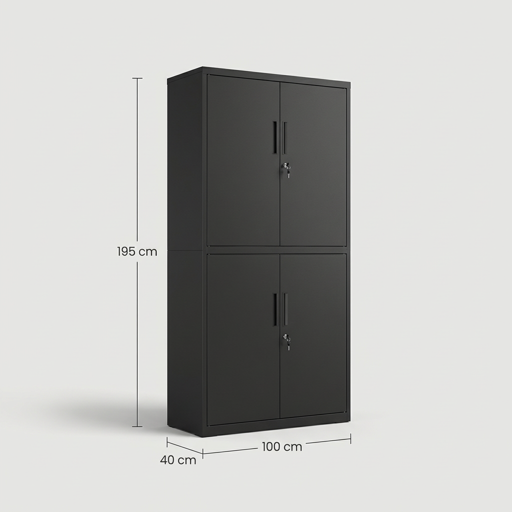Armoire Métallique 4 portes à Clé