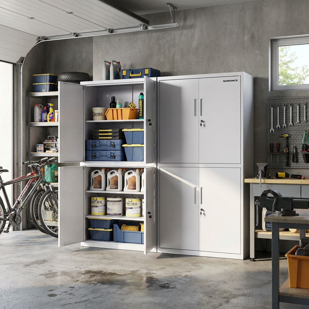 Armoire Métallique 4 portes à Clé