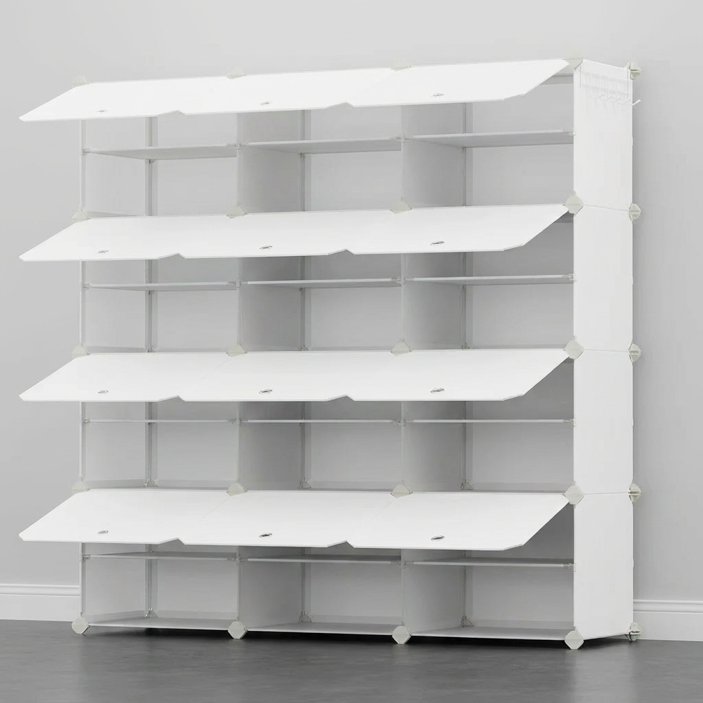 Meuble à Chaussures Blanc Modulable