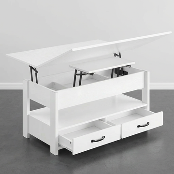 Table Basse Relevable avec Tiroirs