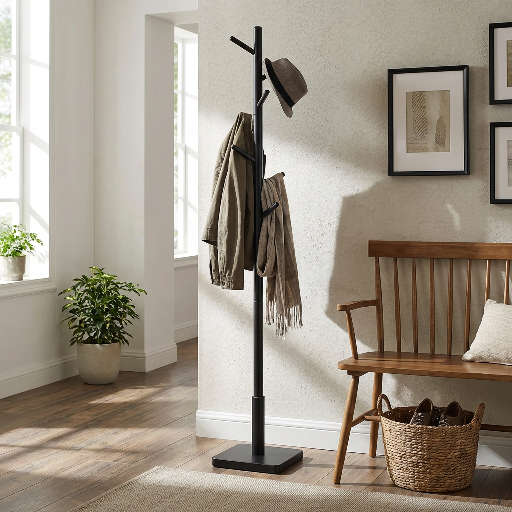 Porte-Manteau Bois sur Pied