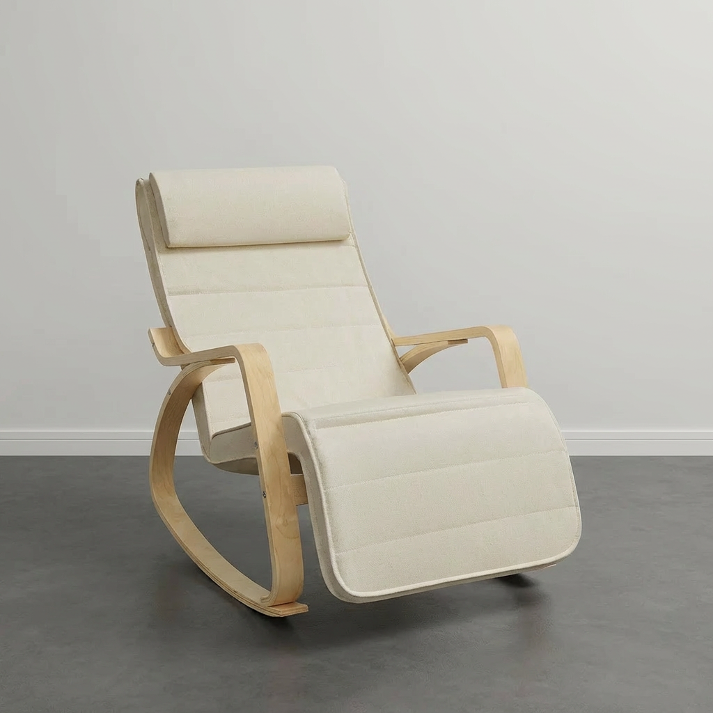 Fauteuil à Bascule Beige