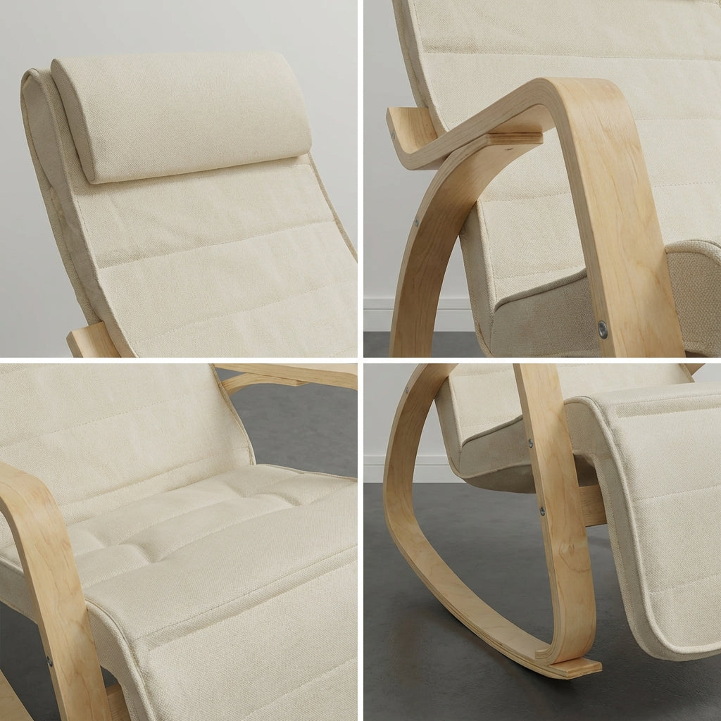 Fauteuil à Bascule Beige