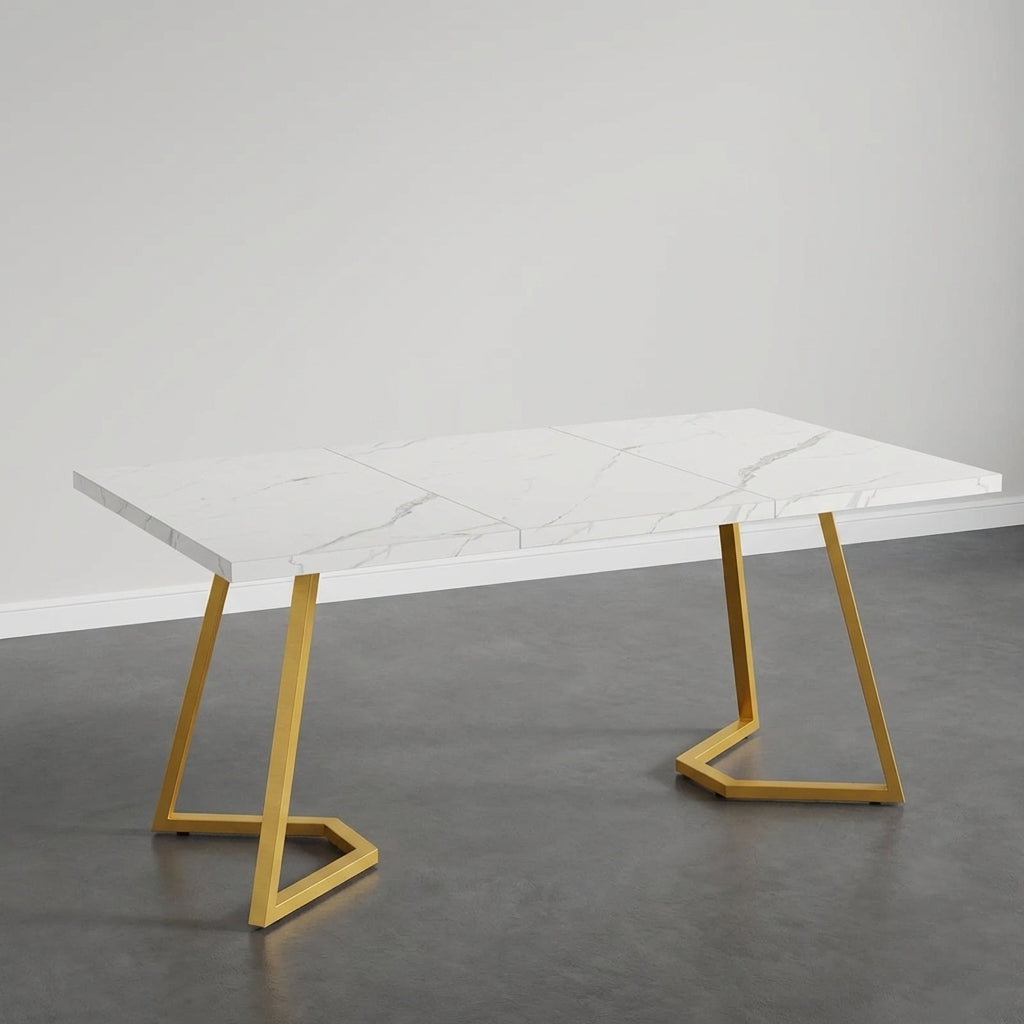 Table à Manger Effet Marbre