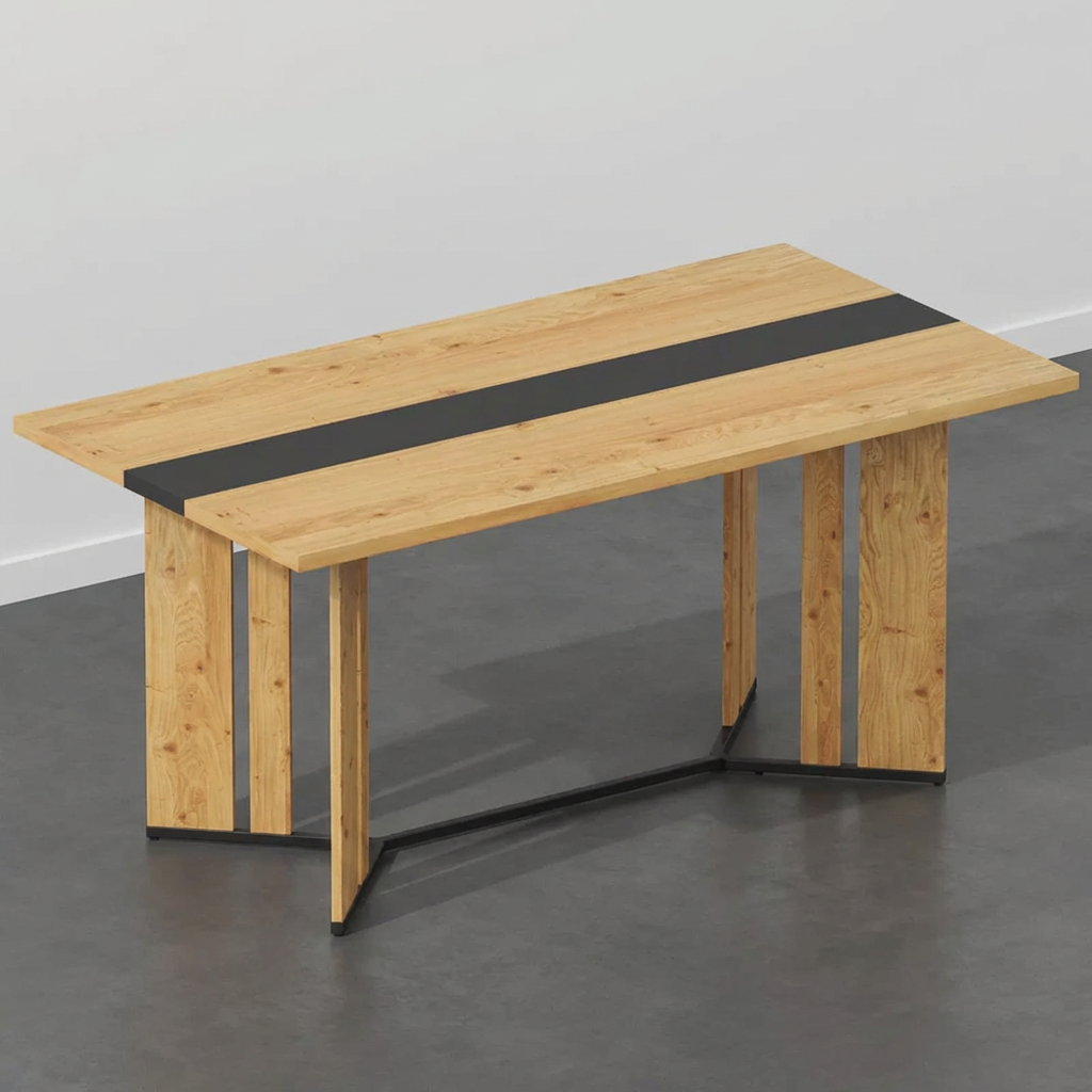 Table à Manger Bois et Noir