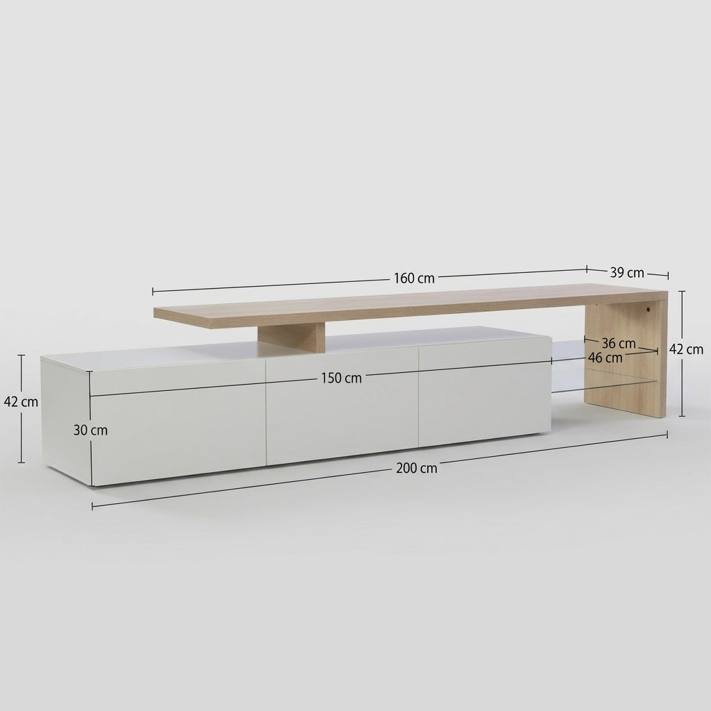 Meuble TV Design Asymétrique