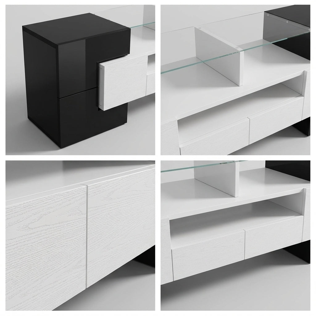 Meuble TV Design avec Verre