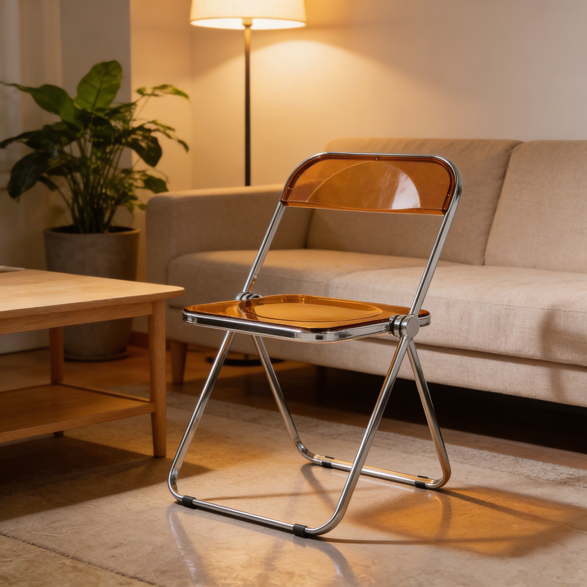 Chaise Pliante Design Transparente