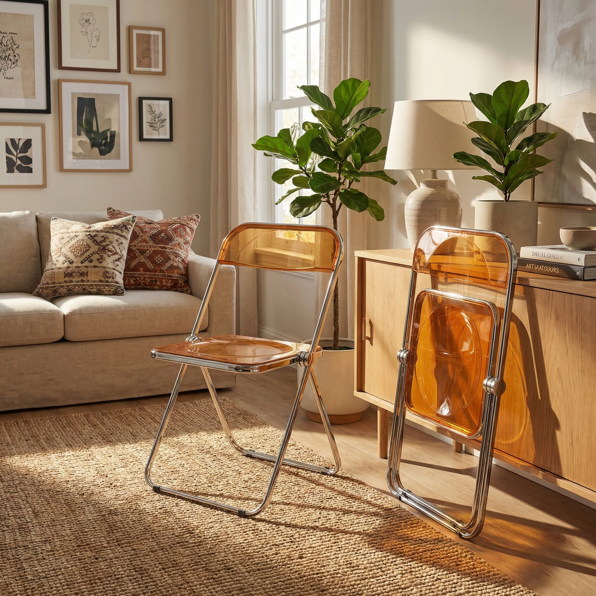 Chaise Pliante Design Transparente