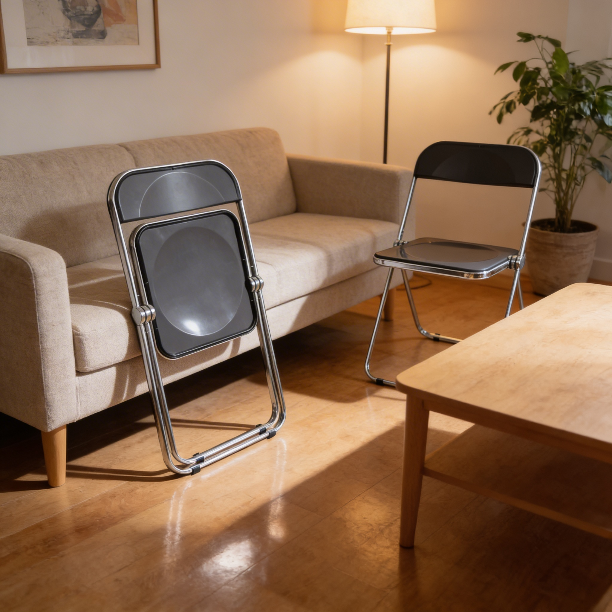 Chaise Pliante Design Transparente