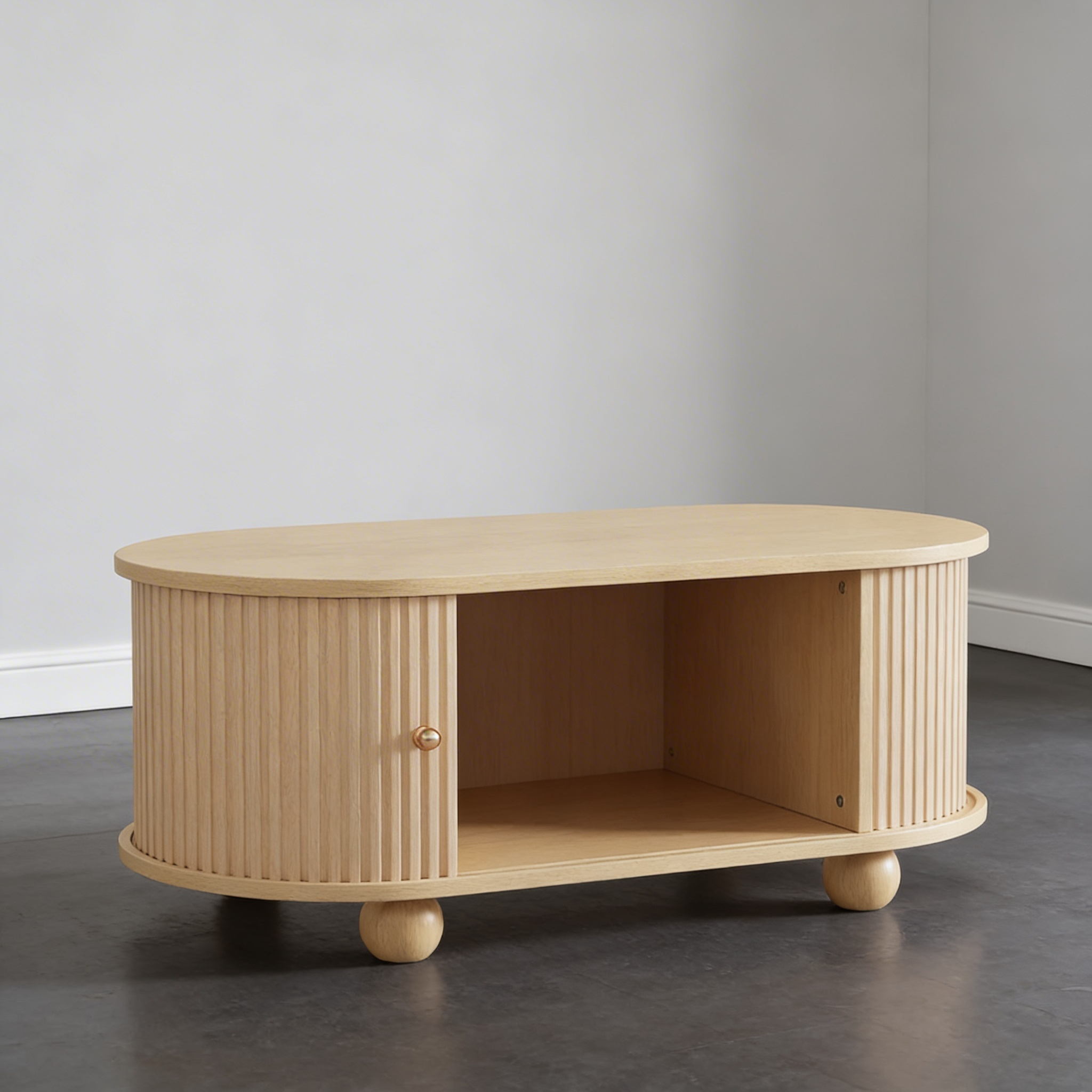 Table Basse Design Bois Naturel