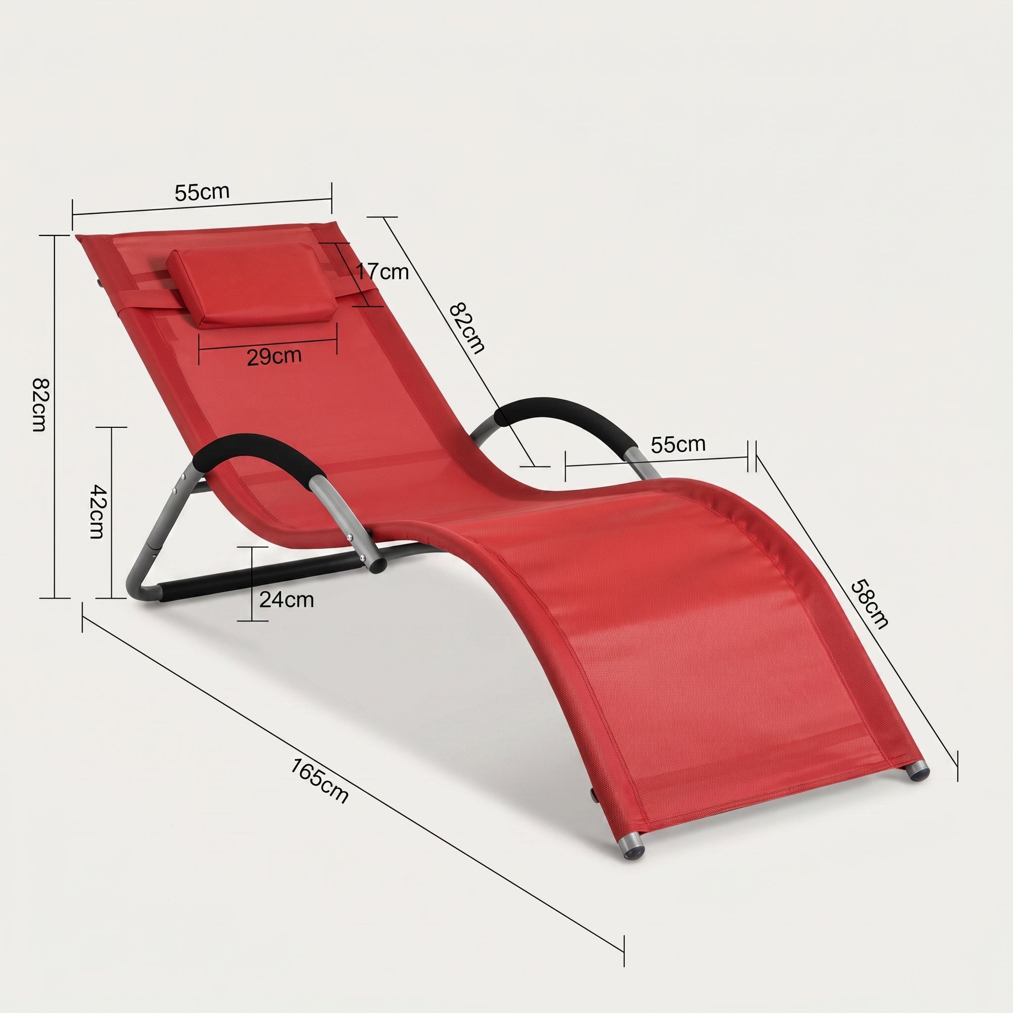 Transat ergonomique avec coussin