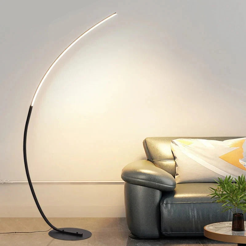 Indoor Lighting Dimmable RGB CCT Remote Control Floor Lamp Modern LED C Fishing Floor Light with Table Corner Reading Lamps