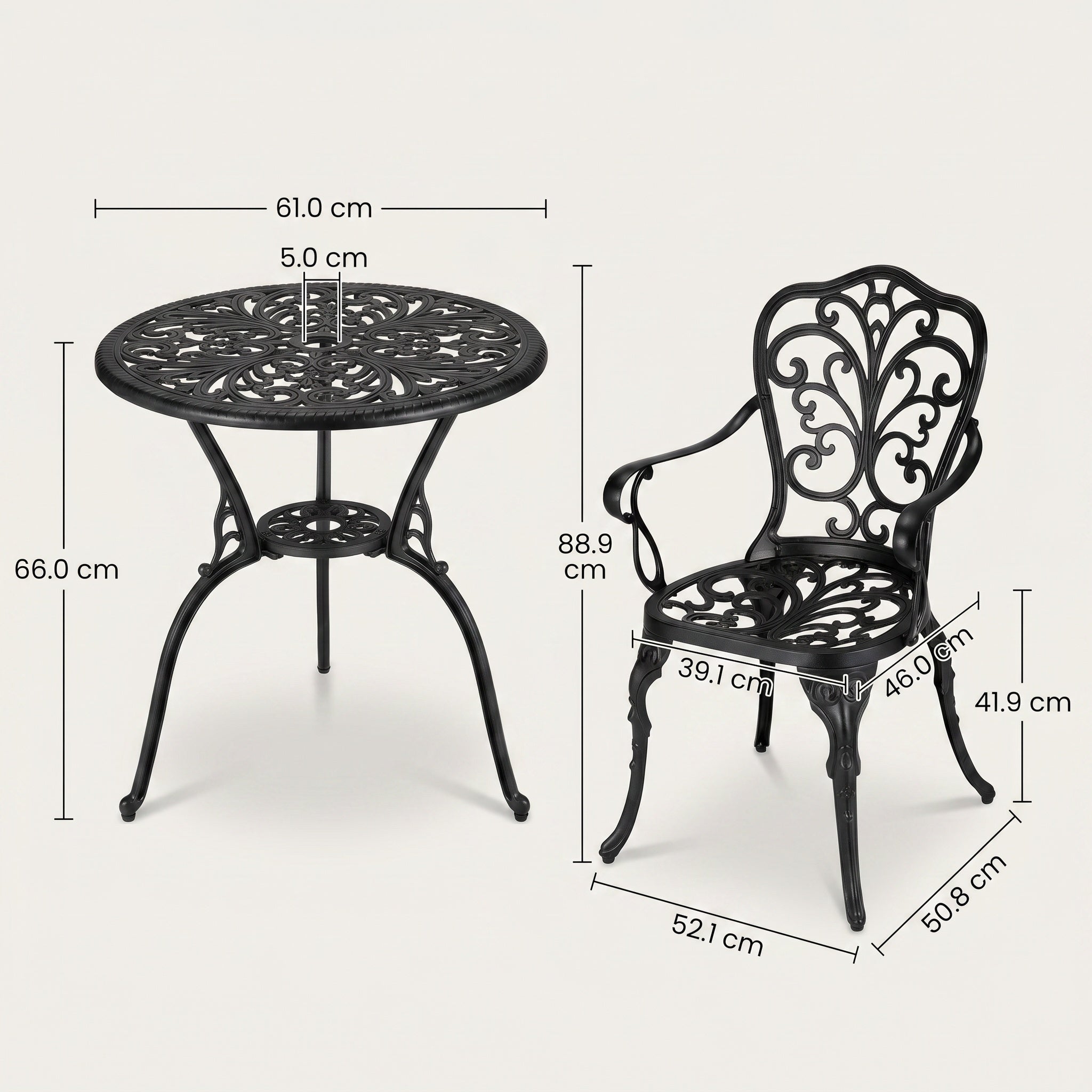 Salon de jardin 2 chaises et table