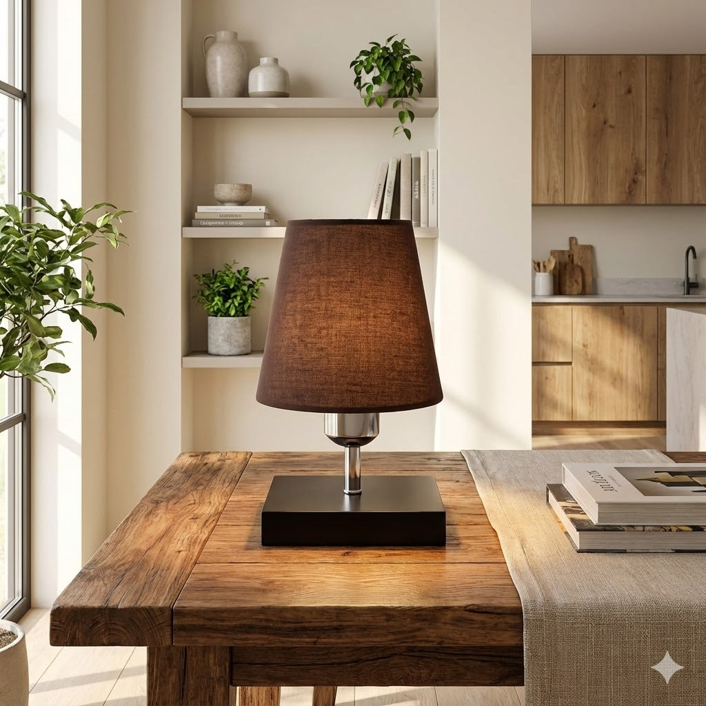 Abat-jour durable en tissu pour salon et chambre