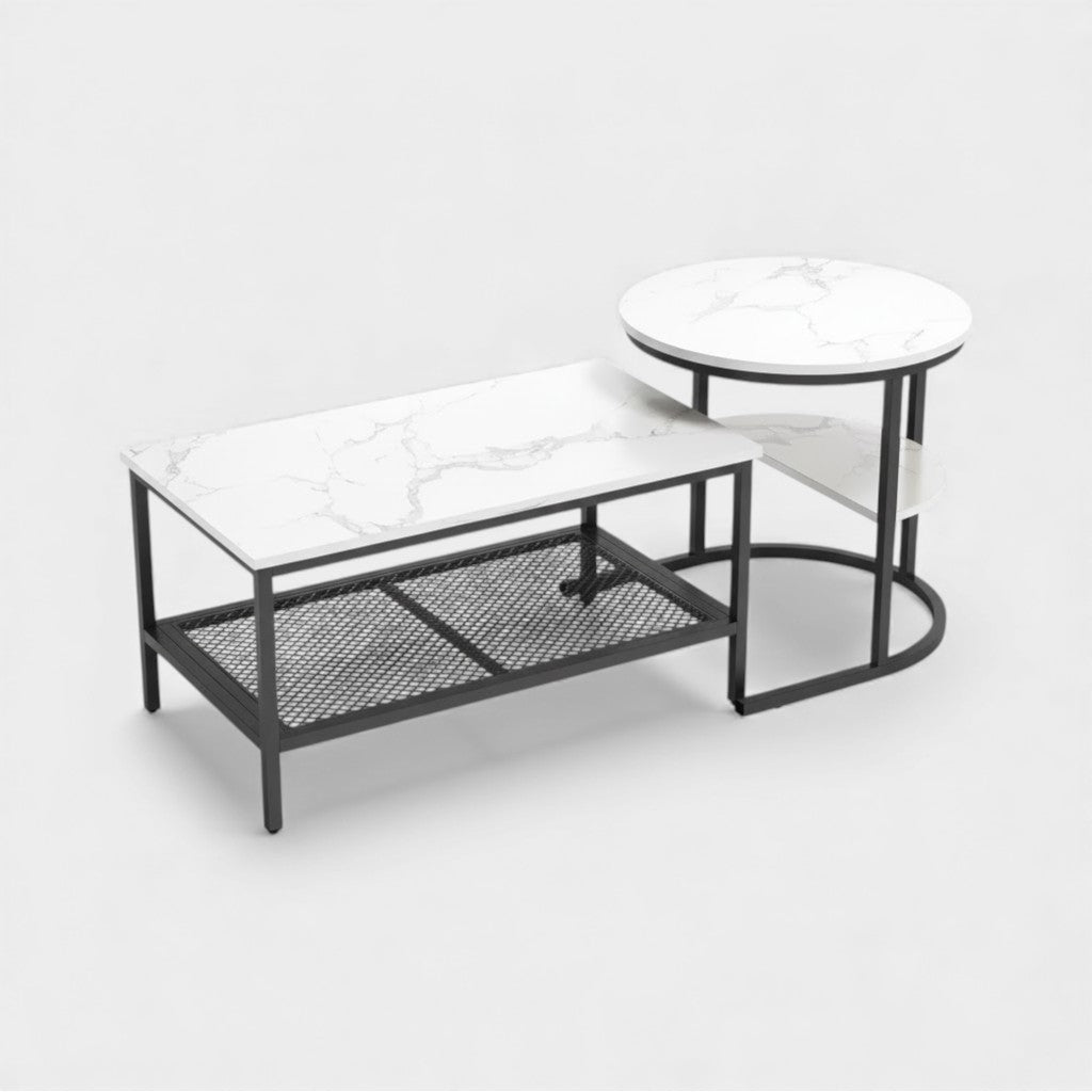 Tables d’appoint marbre Blanc