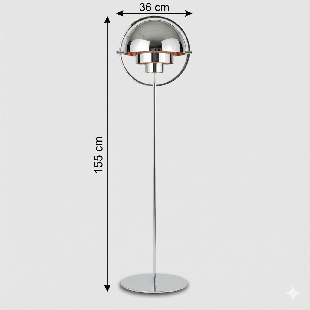 Lampadaire Élégant Métal pour Décoration Maison