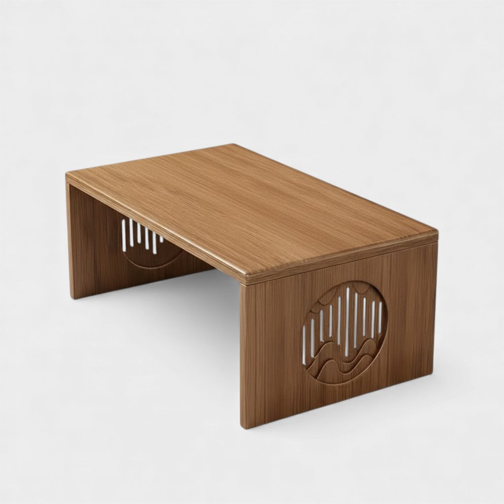 Table basse japonaise bambou pliable