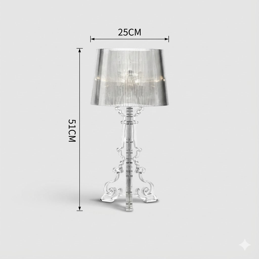 Lampe Baroque Transparente Moderne Créative