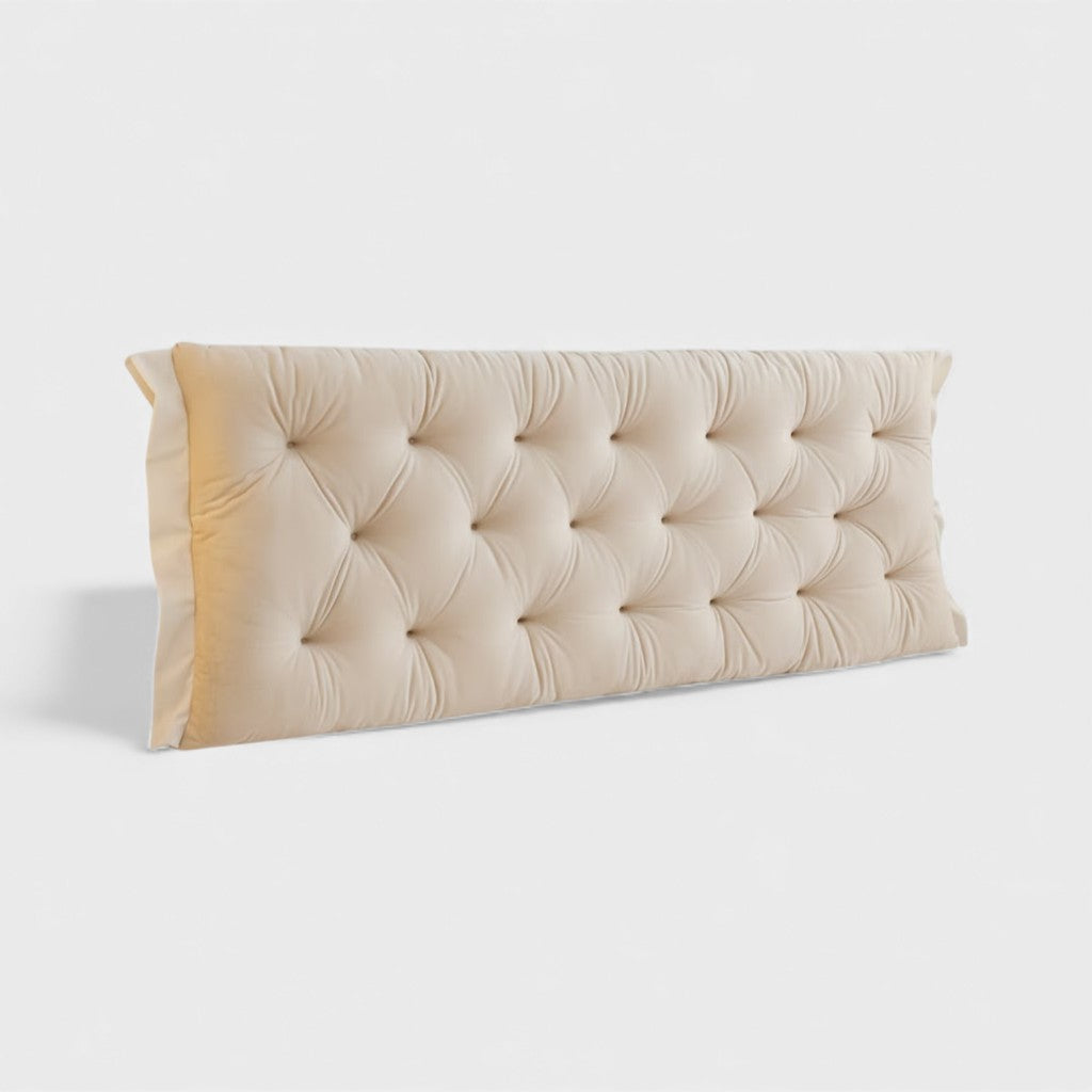 Tête de lit en velours avec rembourrage moelleux