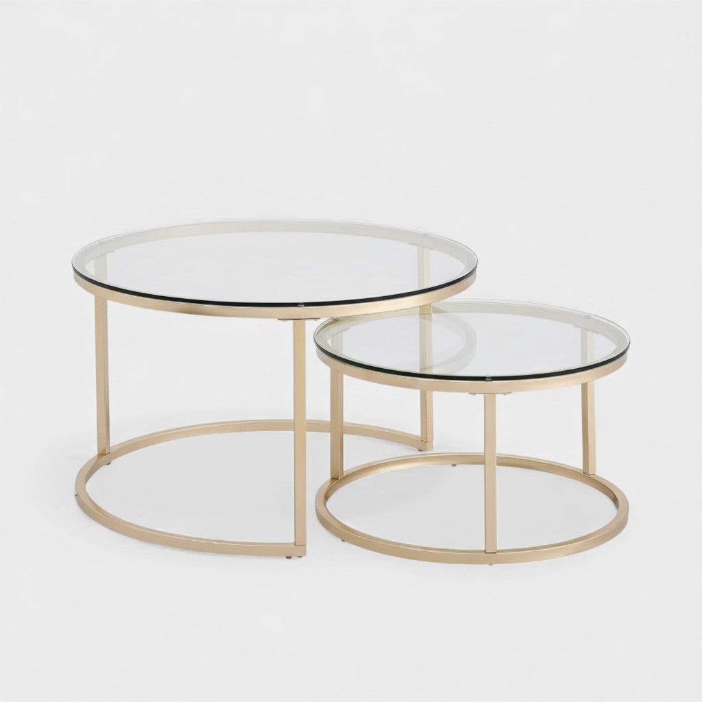 Table ronde 2 en 1 multi-fonction verre