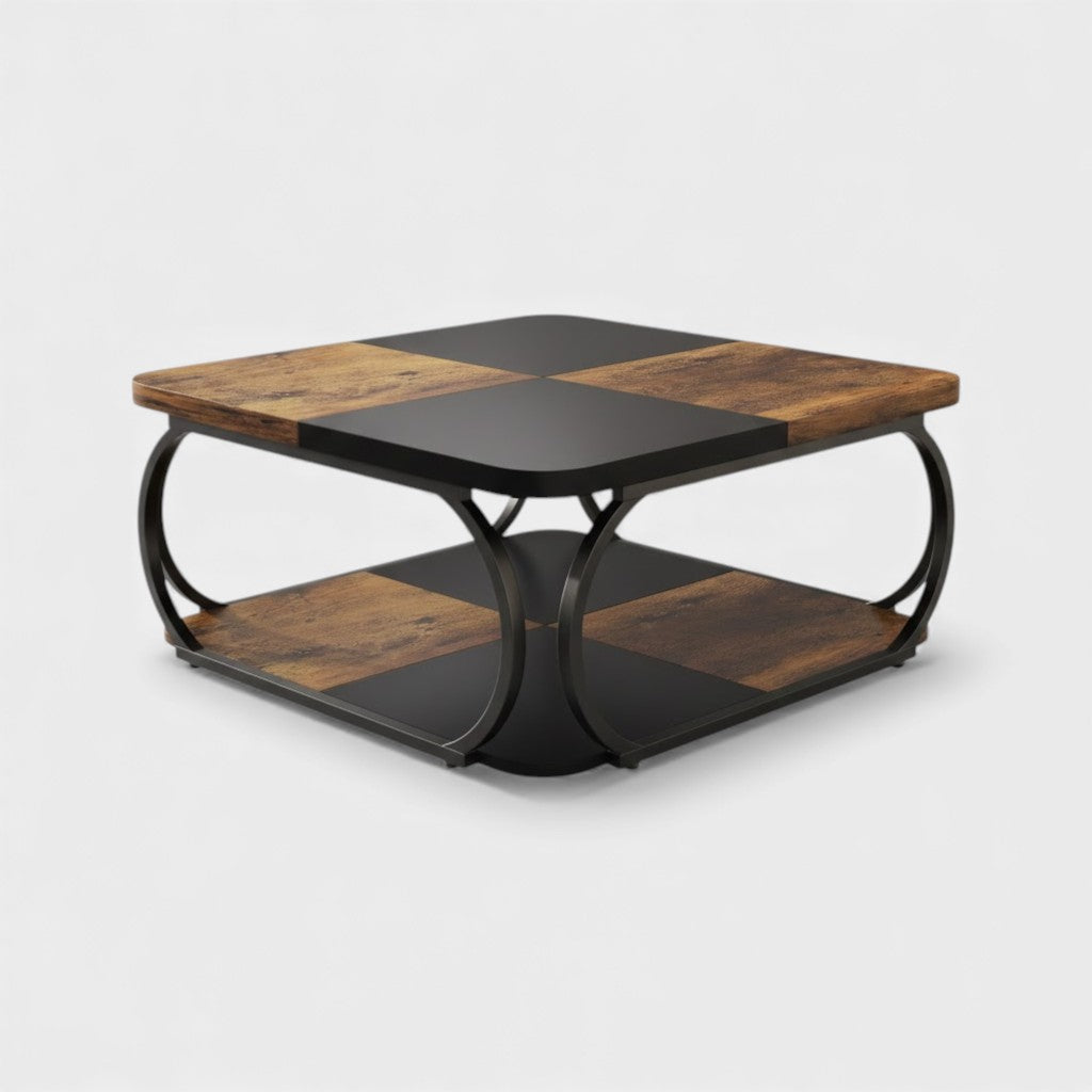 Table basse double étagère